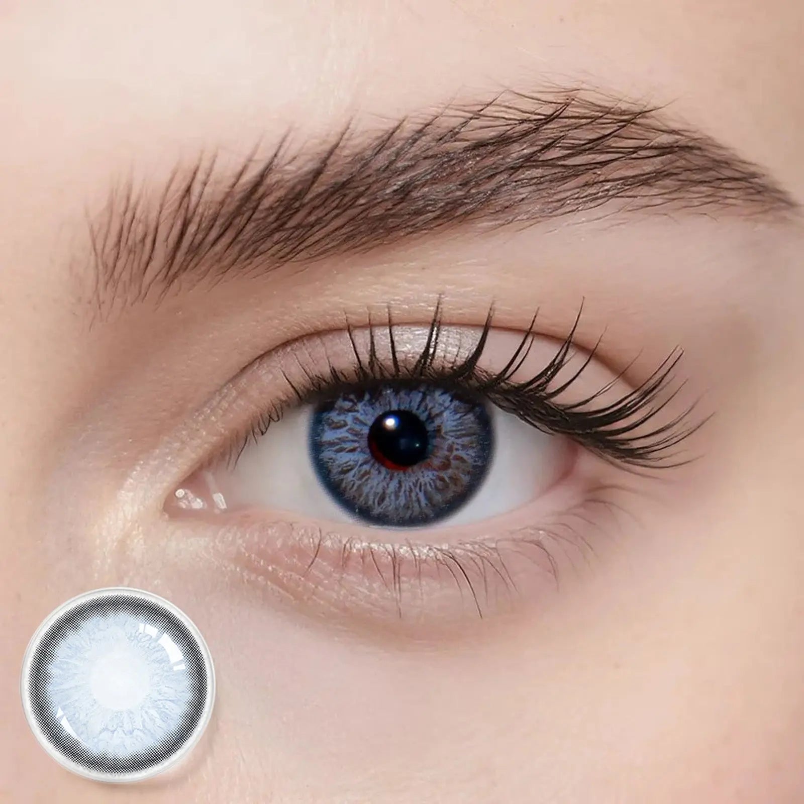 Farbige Kontaktlinsen – Flirting Blau – Jahreslinsen – DIA 14,2 mm – Freshlens