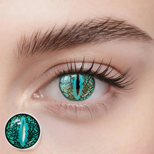 Fantasy Kontaktlinsen – Lizard Eye Green – Jahreslinsen – DIA 14.5 mm | Freshlens Freshlens