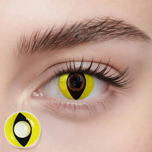 Fantasy Kontaktlinsen – Yellow Cat Eye – Jahreslinsen – DIA 14.5 mm | Freshlens Freshlens