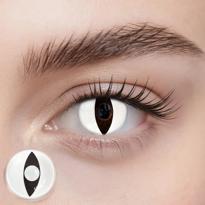 Fantasy Kontaktlinsen – White Cat Eye – Jahreslinsen – DIA 14.5 mm | Freshlens Freshlens