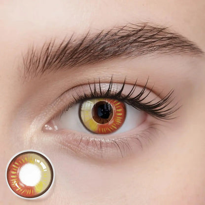 Fantasy Kontaktlinsen – Anime Red Brown – Jahreslinsen – DIA 14.5 mm | Freshlens Freshlens