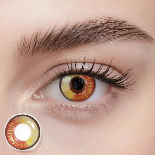 Fantasy Kontaktlinsen – Anime Red Brown – Jahreslinsen – DIA 14.5 mm | Freshlens Freshlens