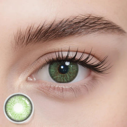 Farbige Kontaktlinsen – Encounter Grün – Jahreslinsen – DIA 14,2 mm | Freshlens