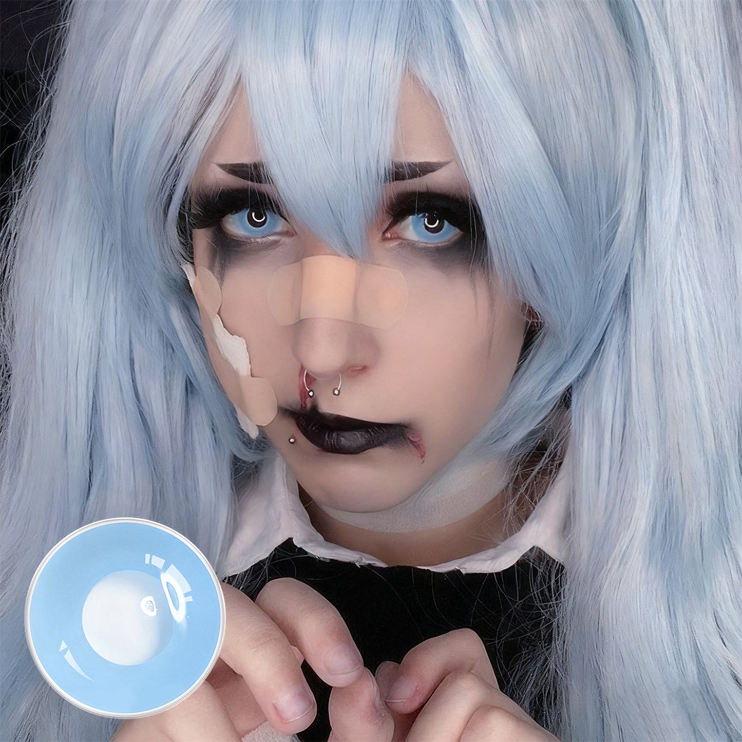 Fantasy Kontaktlinsen – Cambridge Blue Block – Jahreslinsen – DIA 14.5 mm | Freshlens