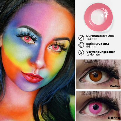 Fantasy Kontaktlinsen – Powdery Violet Block – Jahreslinsen – DIA 14.5 mm | Freshlens