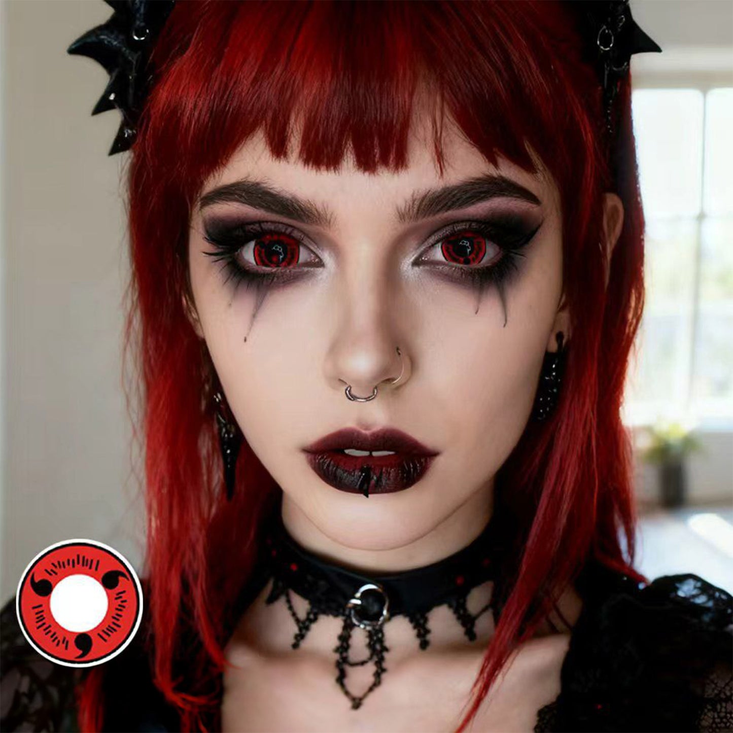 Fantasy Kontaktlinsen – Red Sasuke Uchiha – Jahreslinsen – DIA 14.5 mm | Freshlens