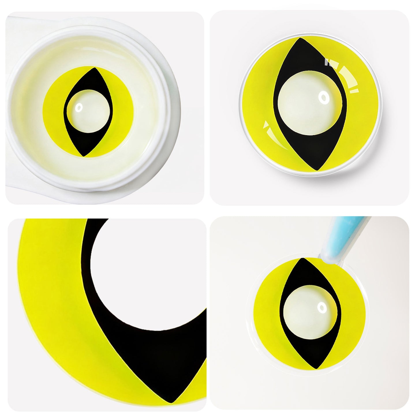Fantasy Kontaktlinsen – Yellow Cat Eye – Jahreslinsen – DIA 14.5 mm | Freshlens