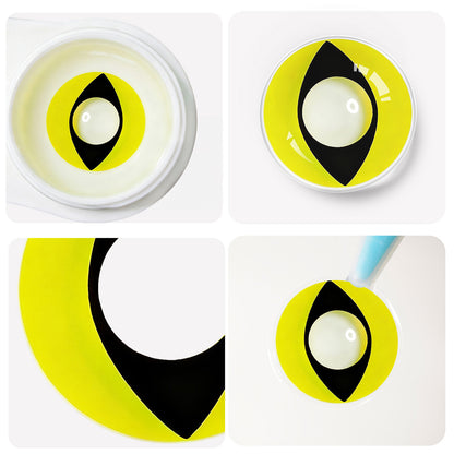 Fantasy Kontaktlinsen – Yellow Cat Eye – Jahreslinsen – DIA 14.5 mm | Freshlens