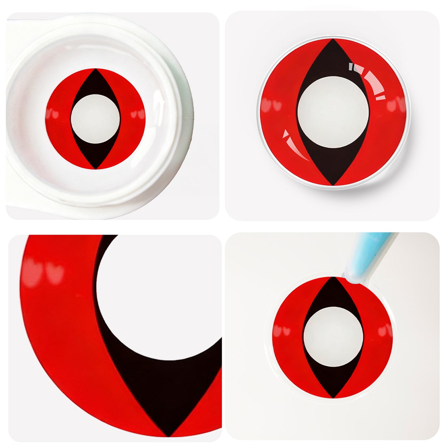 Fantasy Kontaktlinsen – Cat Eye Red – Jahreslinsen – DIA 14.5 mm | Freshlens