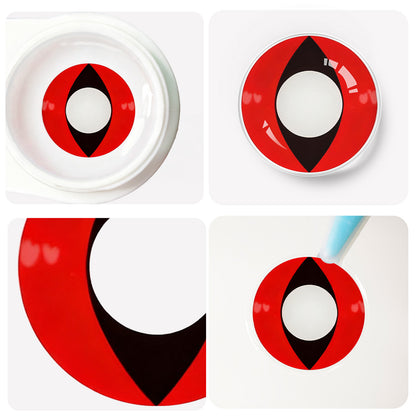 Fantasy Kontaktlinsen – Cat Eye Red – Jahreslinsen – DIA 14.5 mm | Freshlens