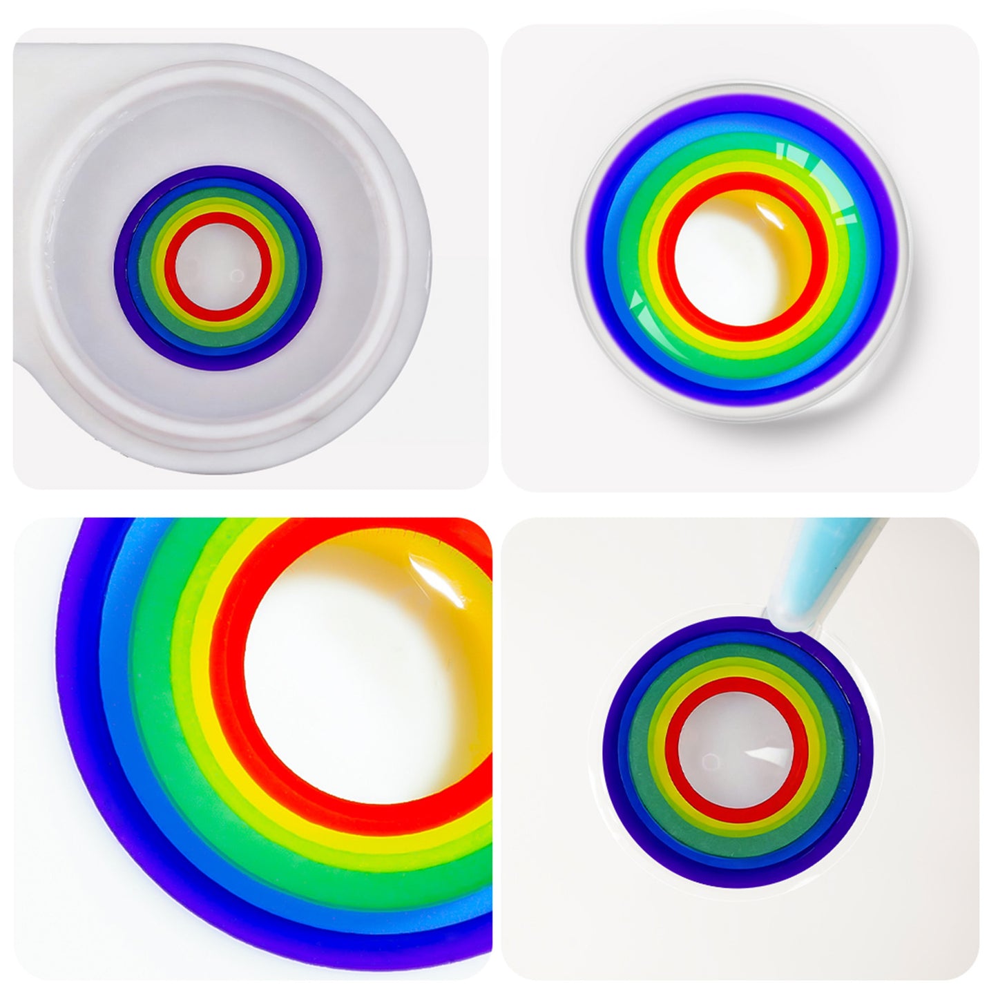 Fantasy Kontaktlinsen – Multiple Rainbow – Jahreslinsen – DIA 14.5 mm | Freshlens