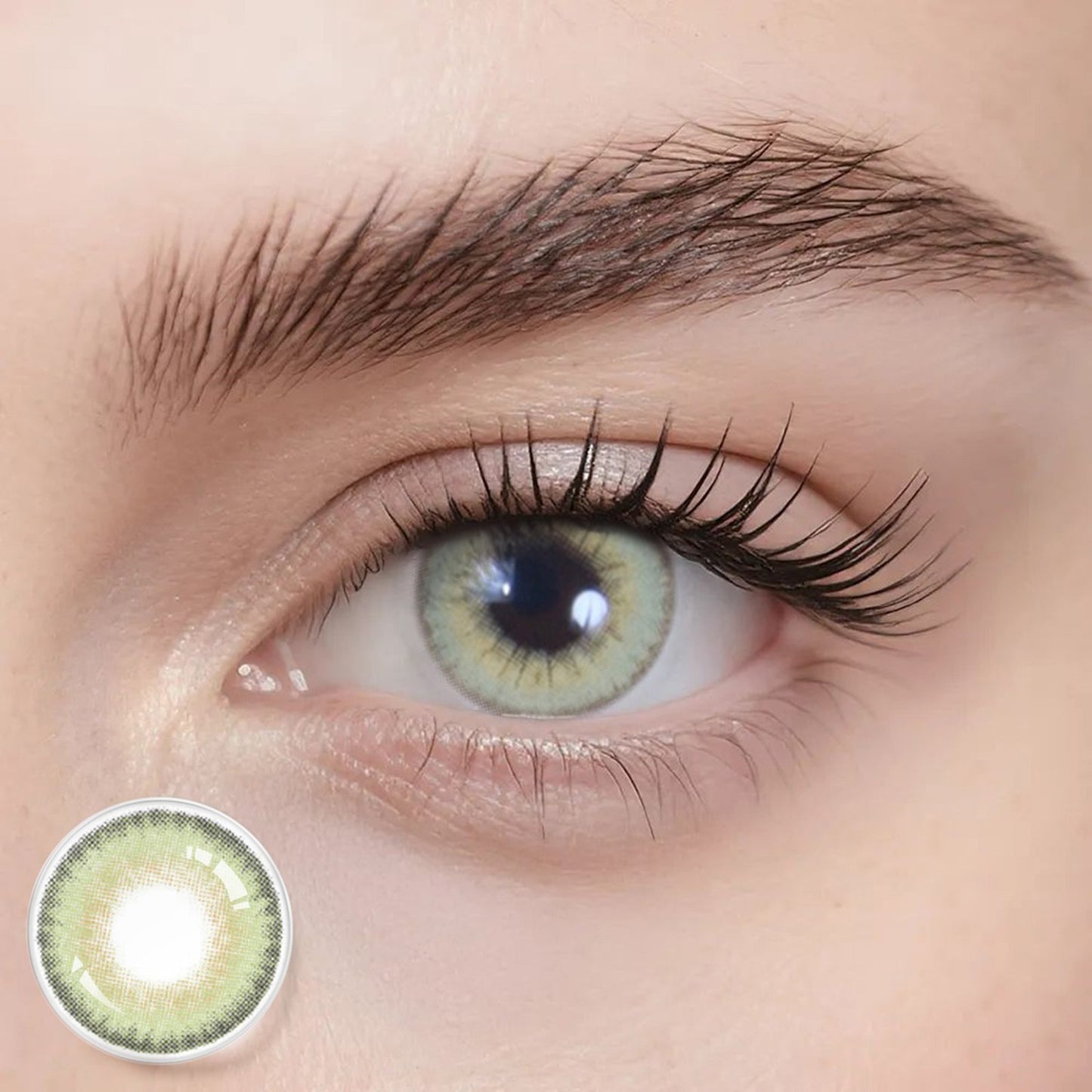 Farbige Kontaktlinsen – La Girl Green – Jahreslinsen – DIA 14,2 mm | Freshlens