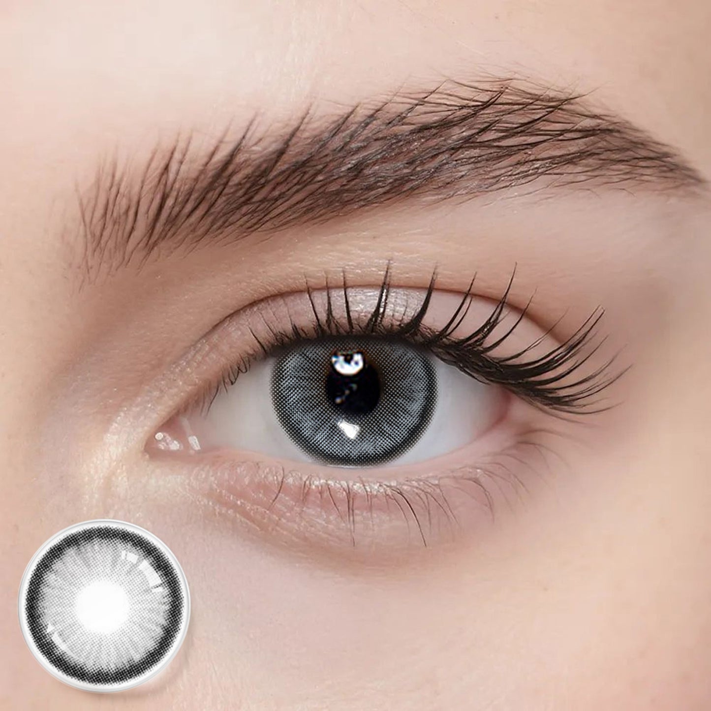 Farbige Kontaktlinsen – Dawn Gray – Jahreslinsen – DIA 14,5 mm | Freshlens