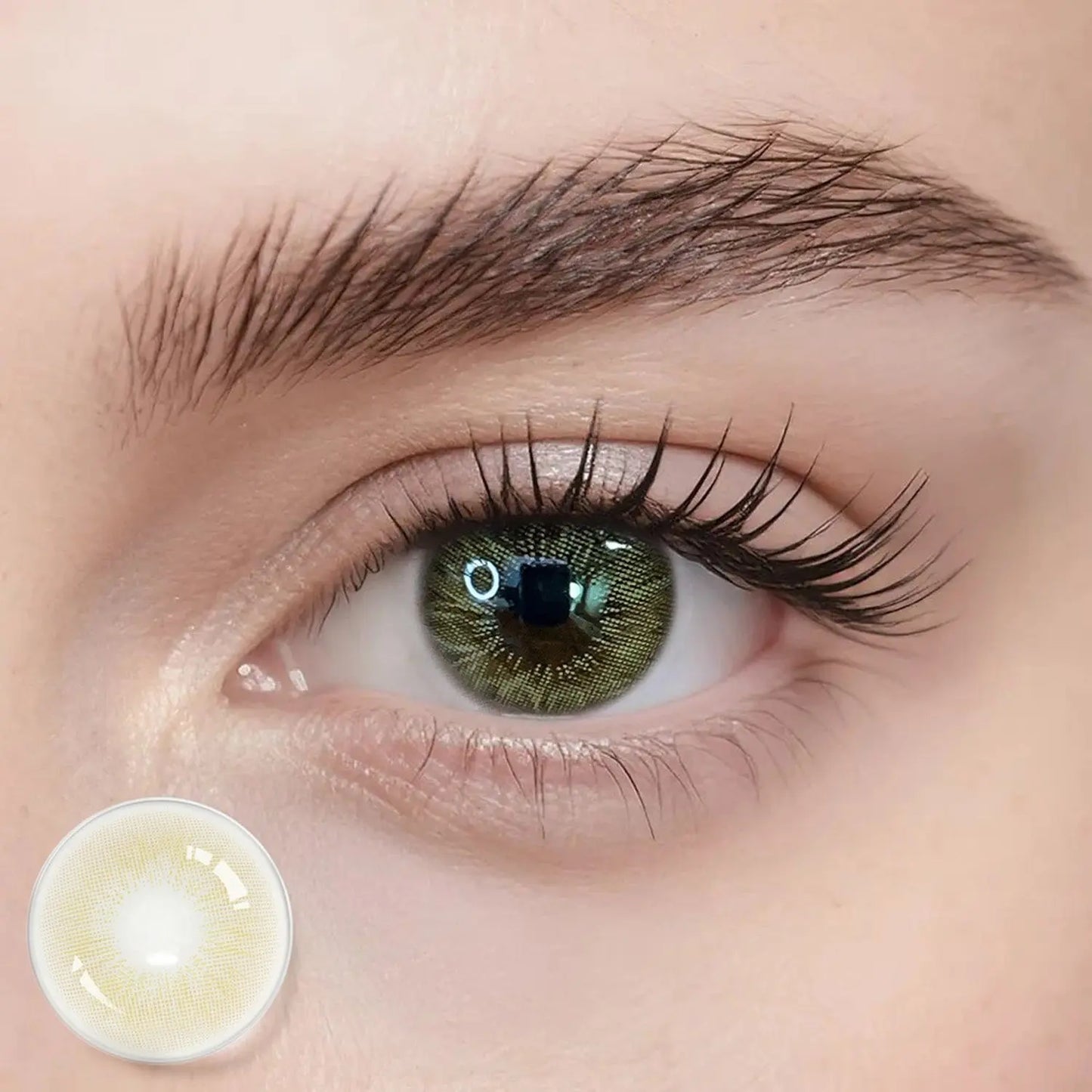 Braune Kontaktlinsen ohne Sehstärke – Selena Brown – natürliche Jahreslinsen | Freshlens