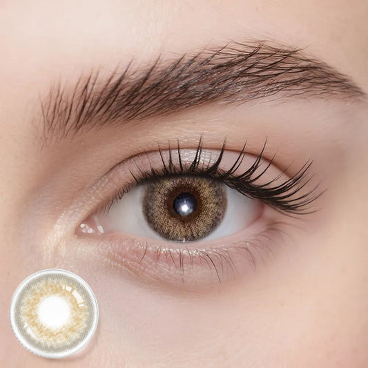 Farbige Kontaktlinsen – Julia Brown – Jahreslinsen – DIA 14 mm | Freshlens