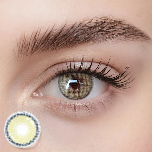 Farbige Kontaktlinsen – Green Flare – Jahreslinsen – DIA 14 mm | Freshlens