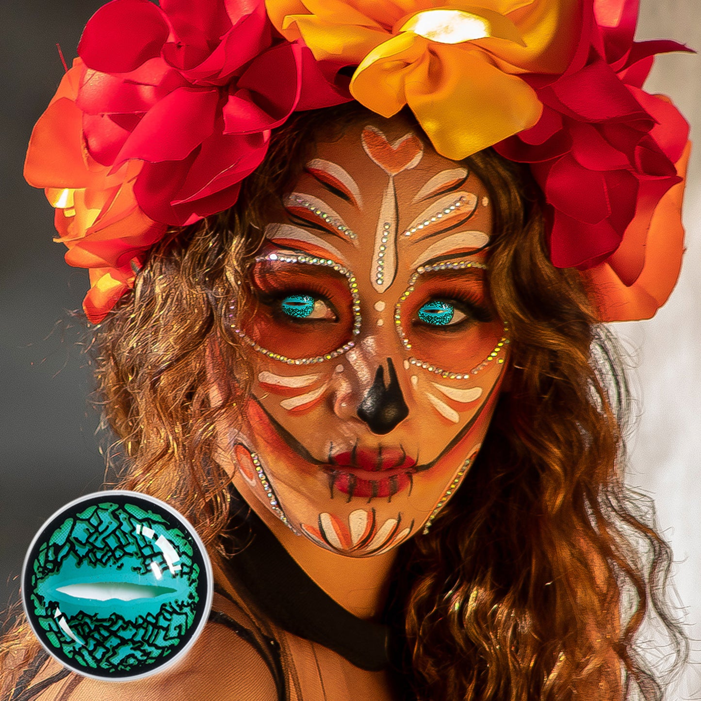 Fantasy Kontaktlinsen – Lizard Eye Green – Jahreslinsen – DIA 14.5 mm | Freshlens