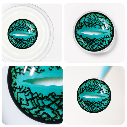 Fantasy Kontaktlinsen – Lizard Eye Green – Jahreslinsen – DIA 14.5 mm | Freshlens