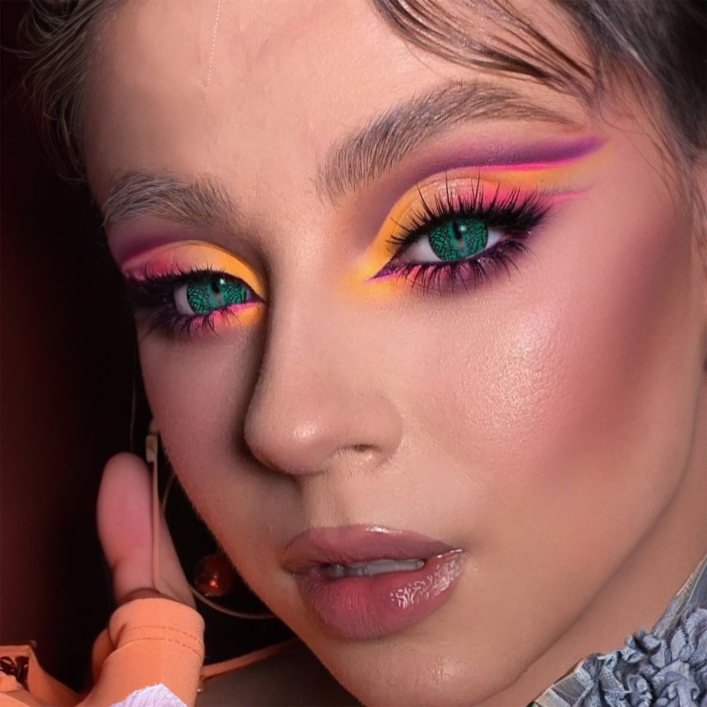 Fantasy Kontaktlinsen – Lizard Eye Green – Jahreslinsen – DIA 14.5 mm | Freshlens