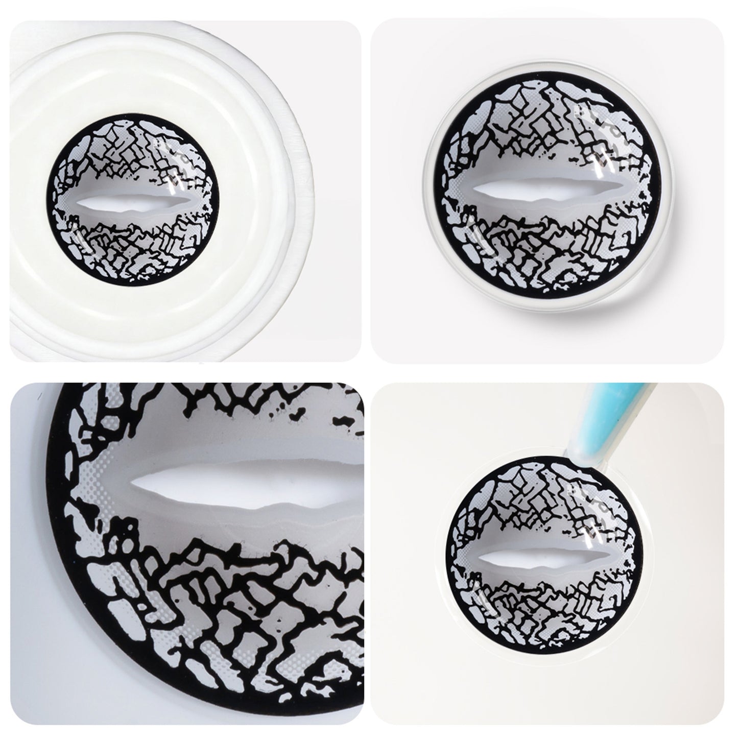 Fantasy Kontaktlinsen – Lizard Eye Sliver – Jahreslinsen – DIA 14.5 mm | Freshlens