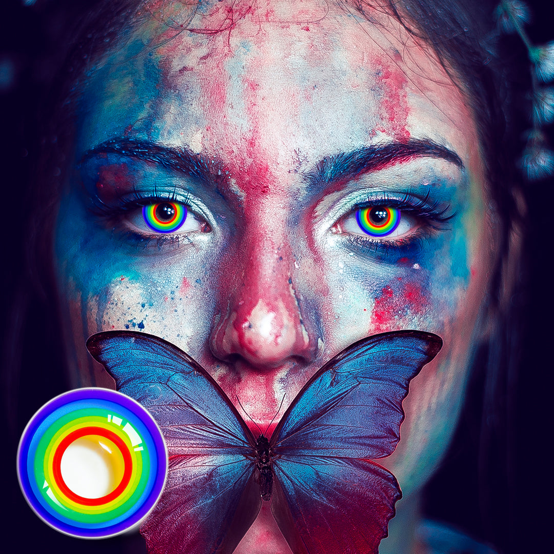 Fantasy Kontaktlinsen – Multiple Rainbow – Jahreslinsen – DIA 14.5 mm | Freshlens