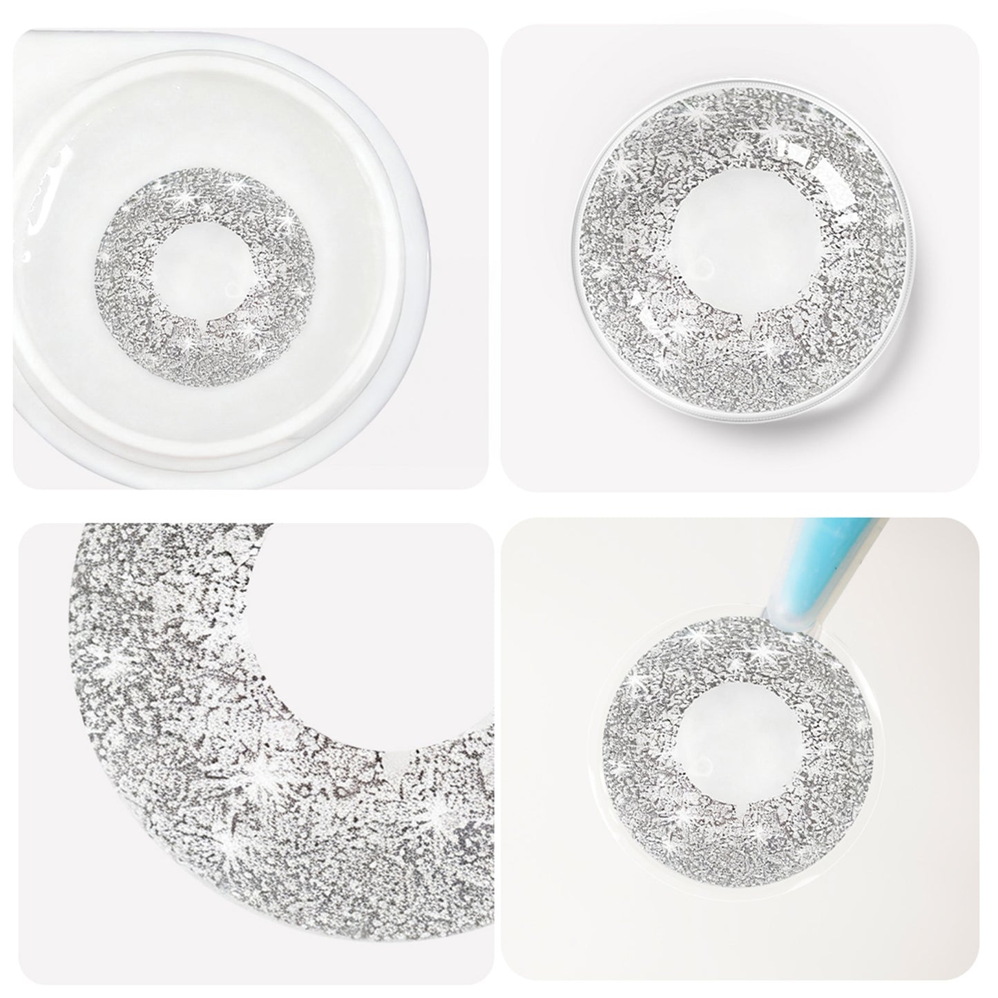 Special Edition – Blink Gray - Glänzend – Jahreslinsen – DIA 14.5 mm | Freshlens