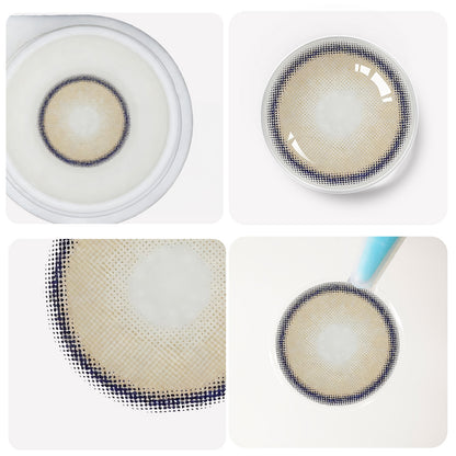 Braune Jahreslinsen detaillierte Ansicht