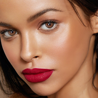 Jahreslinsen chocolate brown model tragebild