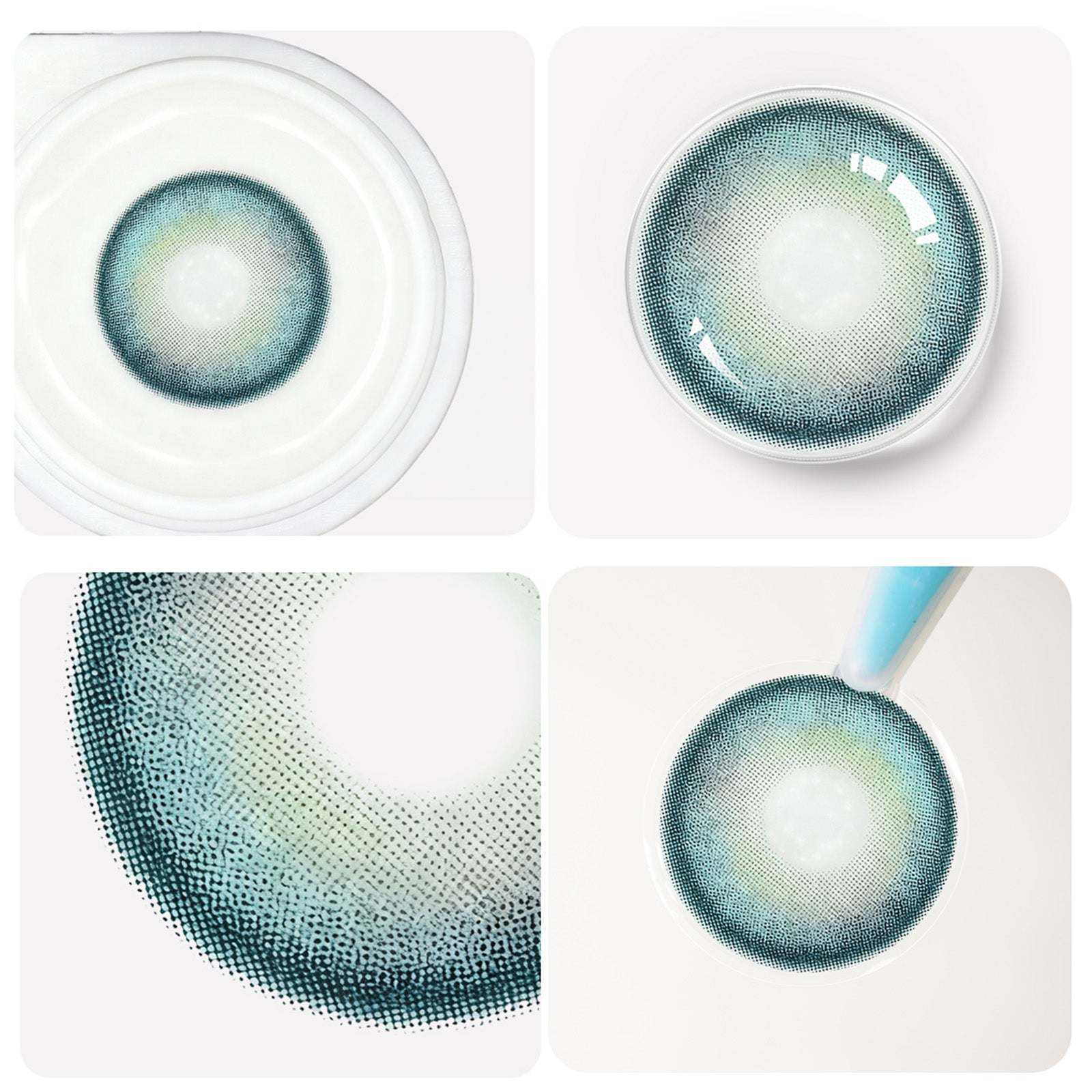 Jahreslinsen Emerlad Türkis Detail Ansicht