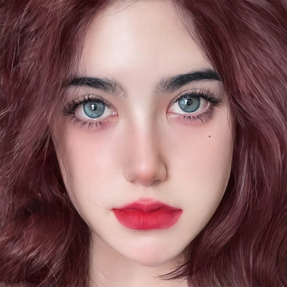 Jahreslinsen Emerlad Türkis Tragebild Model