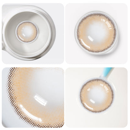 Braune Jahreslinsen detaillierte Ansicht