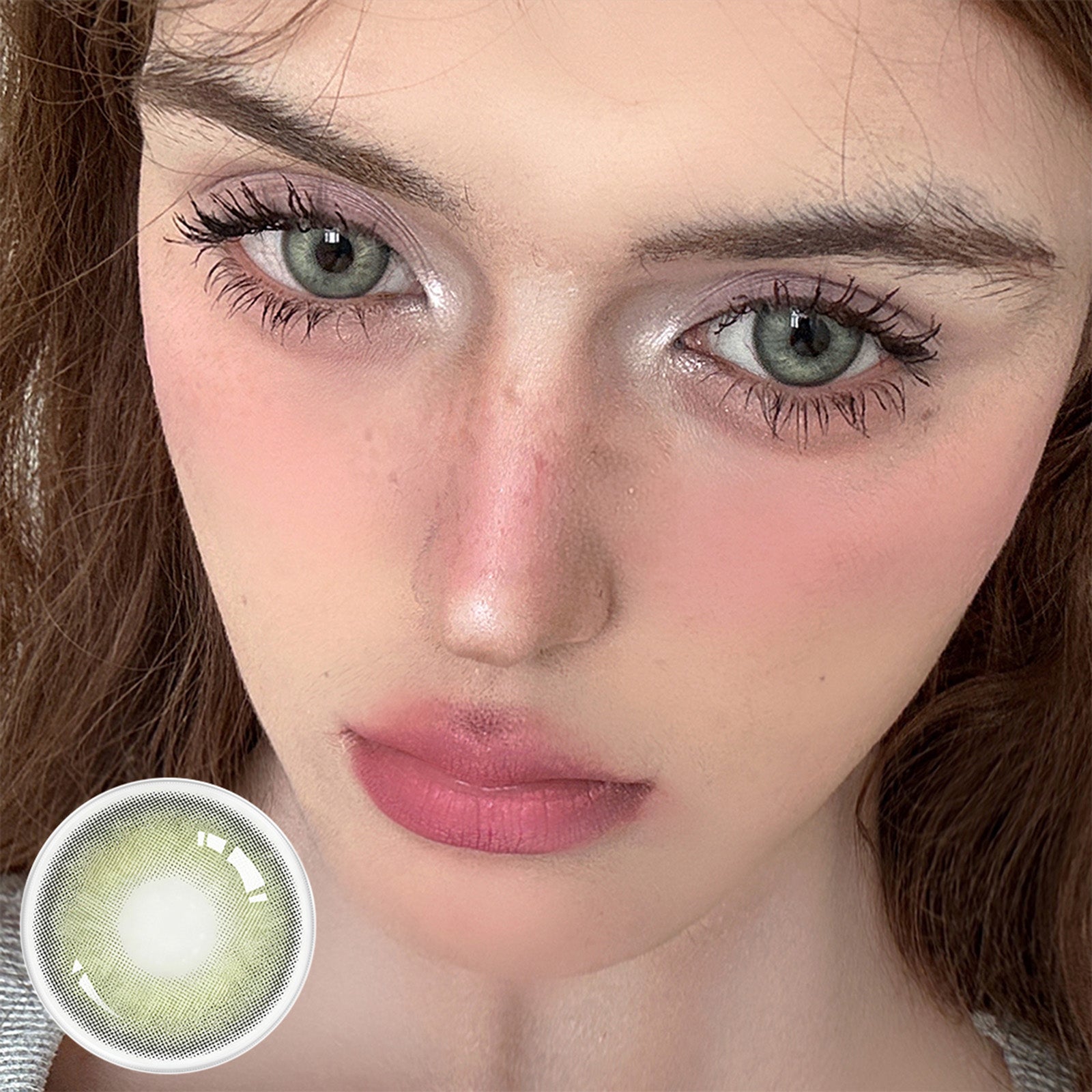 Jahreslinse Nature Green Model Tragebild