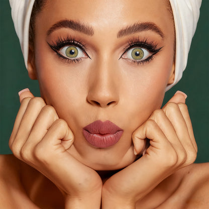 Jahreslinsen Braun Model Tragebild