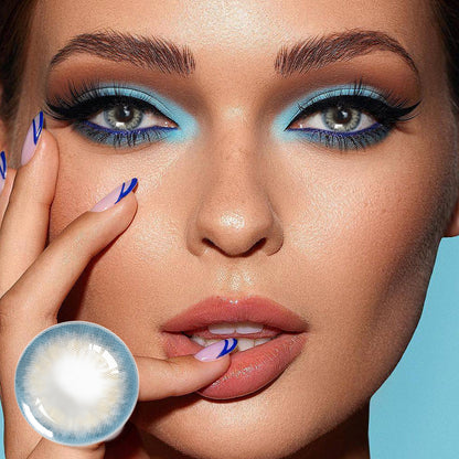 Jahreslinsen Taylor Blau Model Tragebild