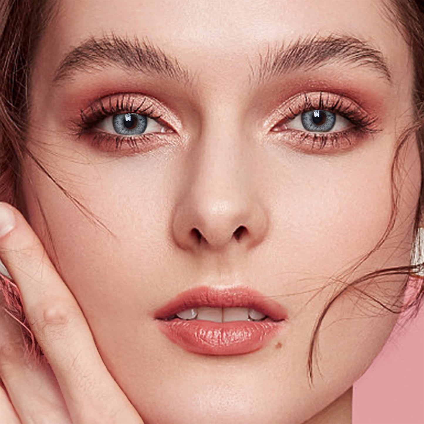 Jahreslinsen Thalia Grau Model Tragebild