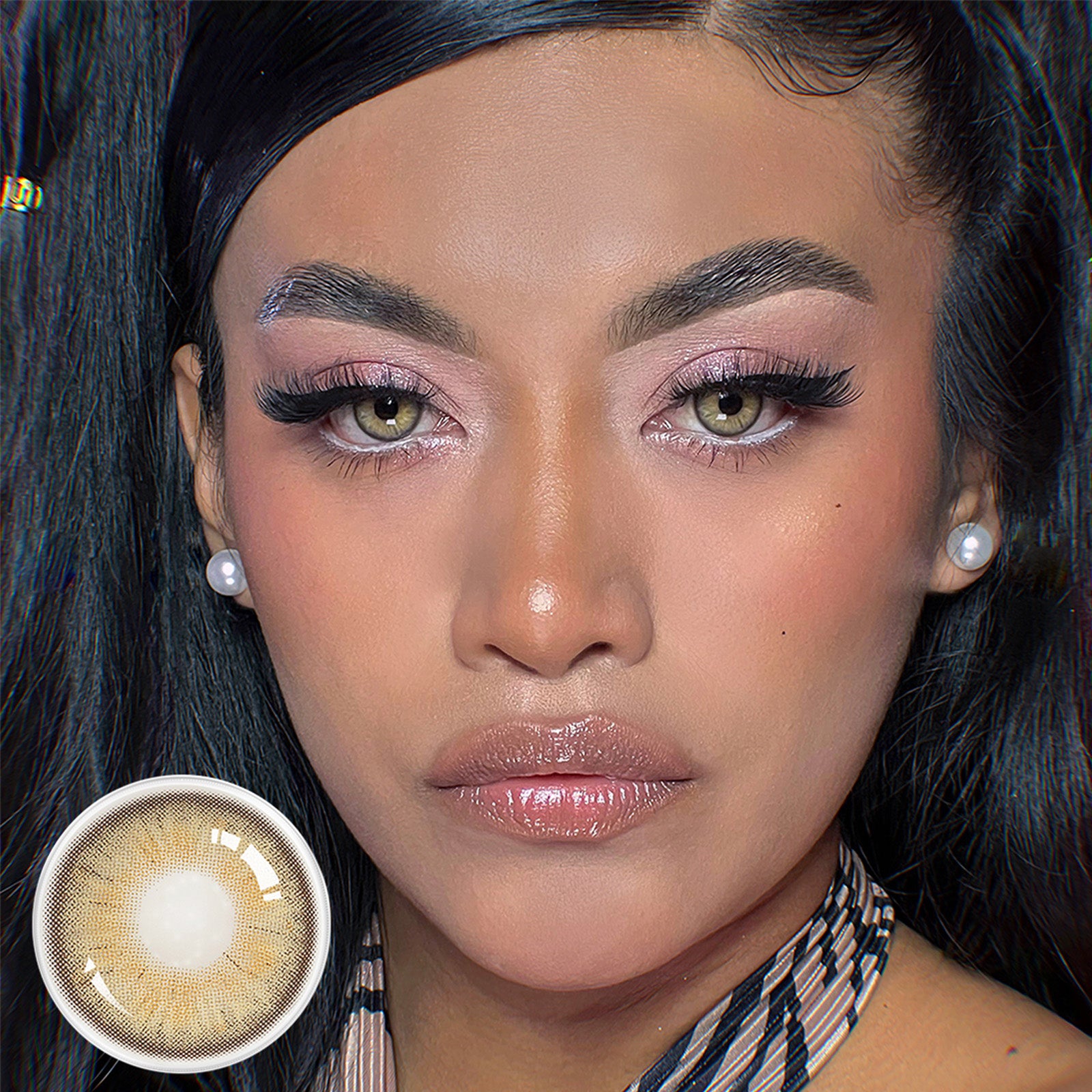 Jahreslinsen twilight braun vorher/nachher effekt